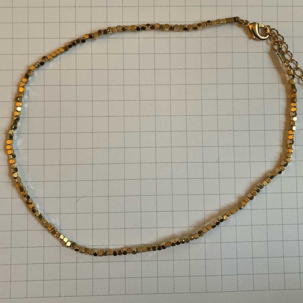 gold beaded choker